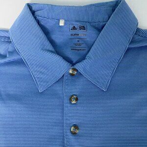 Adidas Climacool Med Polo Blue Stripes